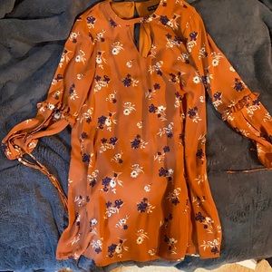 Long sleeve flower dress